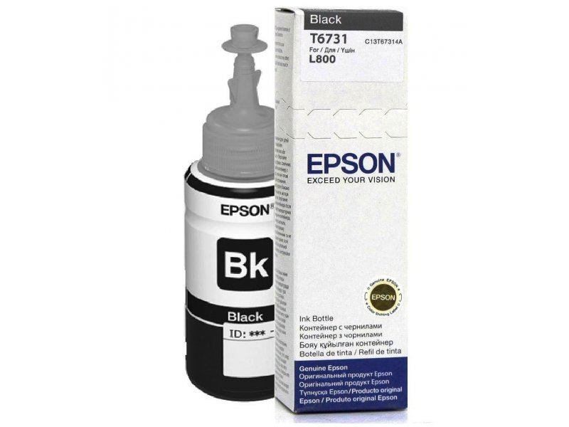 butelka z tuszem epson C13t67314a, 673 czarna | biuroweokazje.pl | Sprawdź co zyskujesz