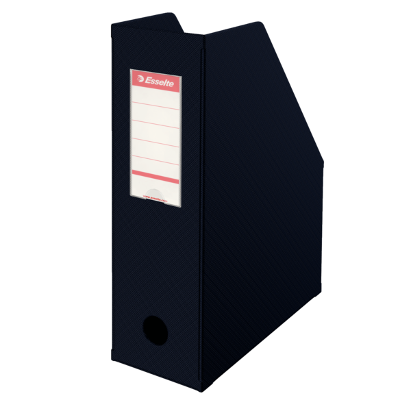 Pojemnik na czasopisma Esselte składany kolor vivida czarny | biuroweokazje.pl | Kup taniej!