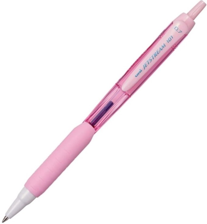 Długopis kulkowy sxn-101fl jetstream, różowa obudowa, niebieski wkład, uni | biuroweokazje.pl | Zamów bezpiecznie!