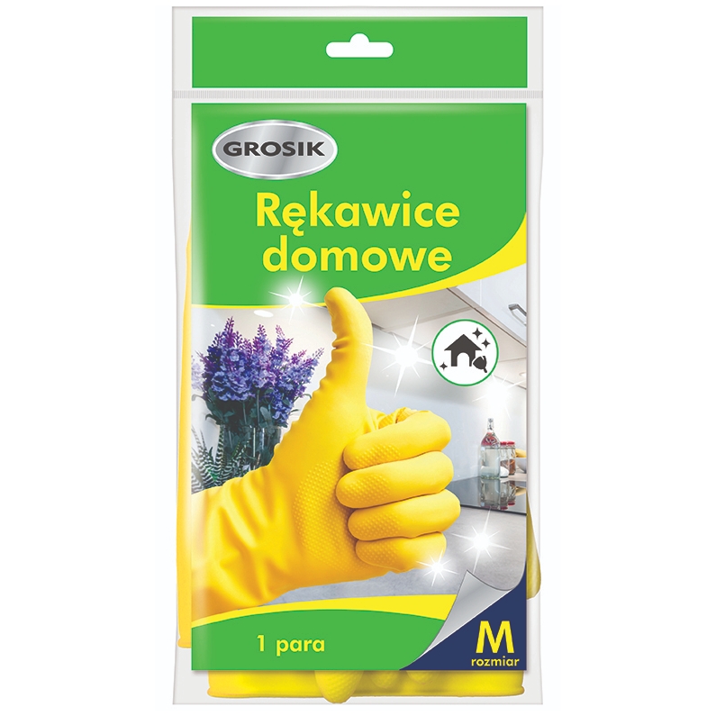 Rękawiczki domowe Grosik rozmiar m | biuroweokazje.pl | Zamów online!