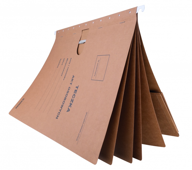 Teczka zawieszkowa DONAU na akta osobowe, wersja od 2023r., karton, A4, 230gsm, brązowa | biuroweokazje.pl | Kup sprytnie!