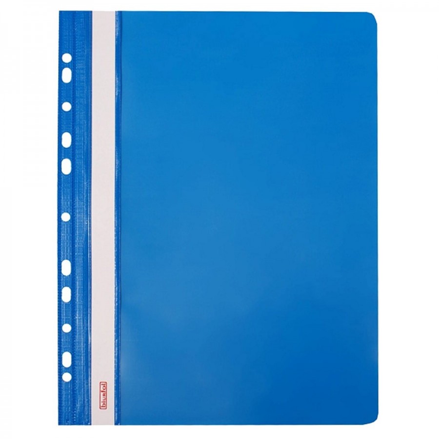 Skoroszyt Plastikowy oczkowy miękki niebieski | biuroweokazje.pl | Zamów korzystnie!