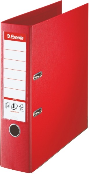 Segregator Esselte vivida plus, A4, A4 80 mm, czerwony | biuroweokazje.pl | Zamów bezpiecznie!