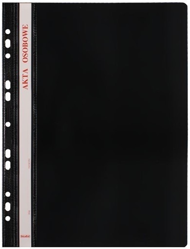 Teczka do akt osobowych skoroszyt oczkowy abcd czarny | biuroweokazje.pl | Zamów szybko!