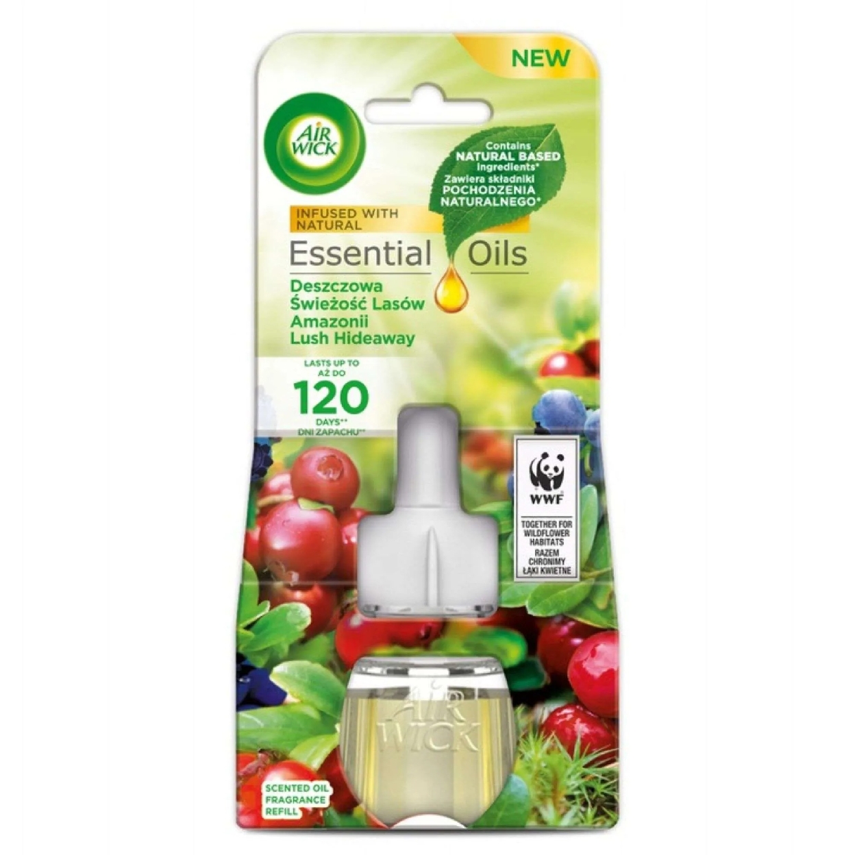Wkład do elektrycznego odświeżacza powietrza Air wick 19 ml deszczowa świeżość lasów | biuroweokazje.pl | Odbierz szybko!