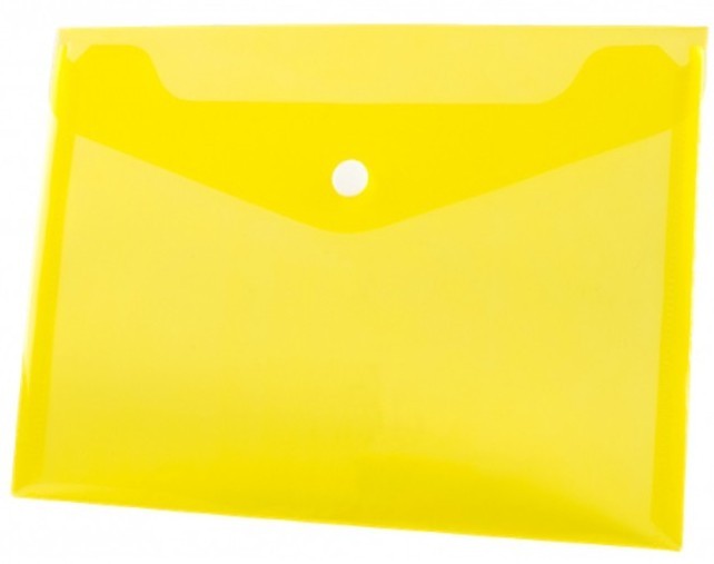 Koperta pp na zatrzask A5 żółta | biuroweokazje.pl | Odbierz szybko!