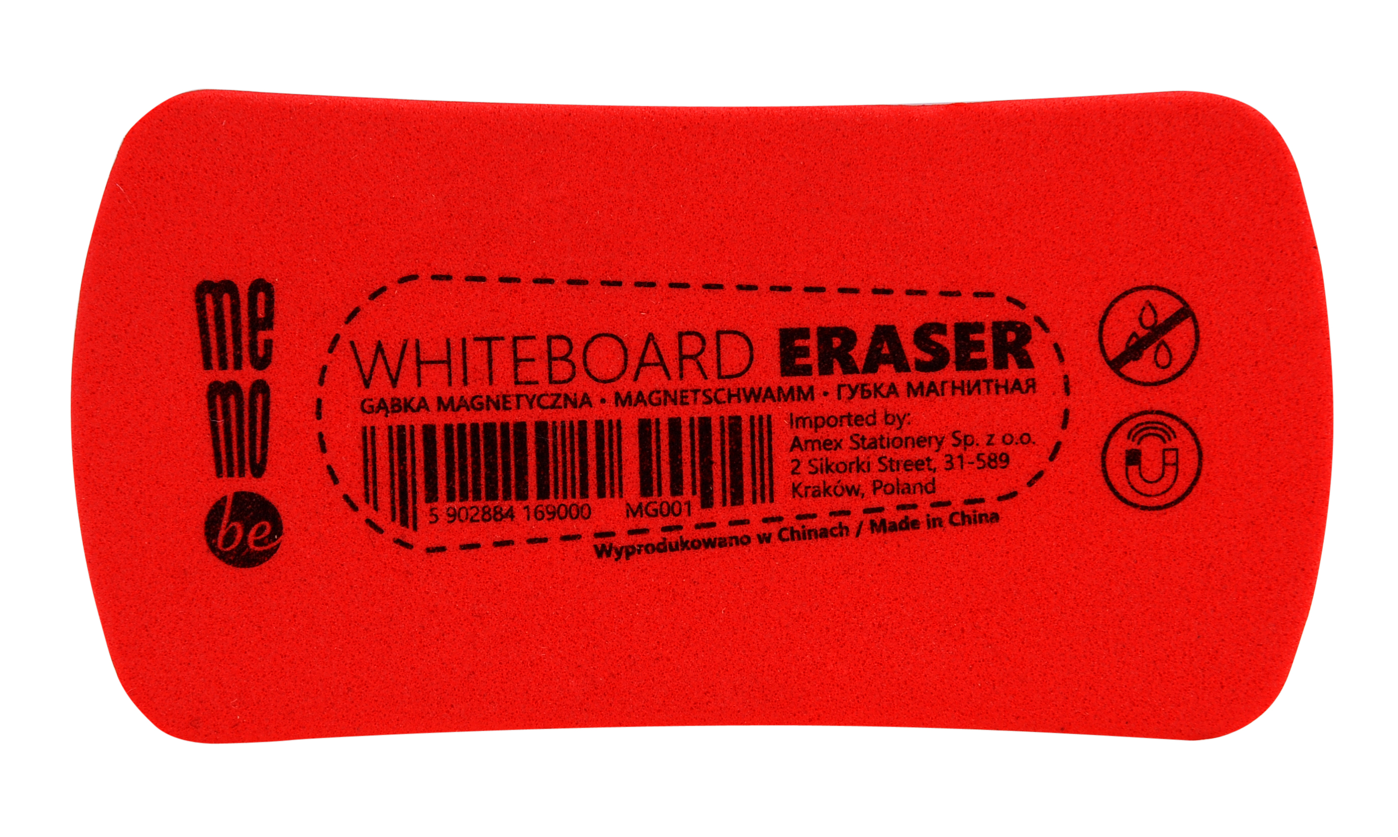 Gąbka do tablic Memobe, magnetyczna | biuroweokazje.pl | Kup wygodnie!
