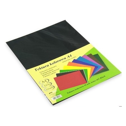 Brystol/tektura kol. A4 405 czarny 10ark | biuroweokazje.pl | Zobacz najlepszą cenę