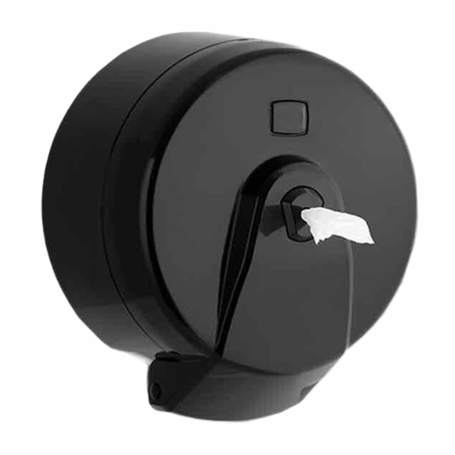 Dozownik papieru toaletowego w systemie Center Pull czarny | biuroweokazje.pl | Zamów bez zwłoki!