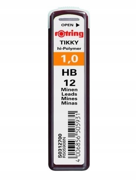 Grafity Rotring Tikky 1,0 HB do biura | biuroweokazje.pl | Zamów online!