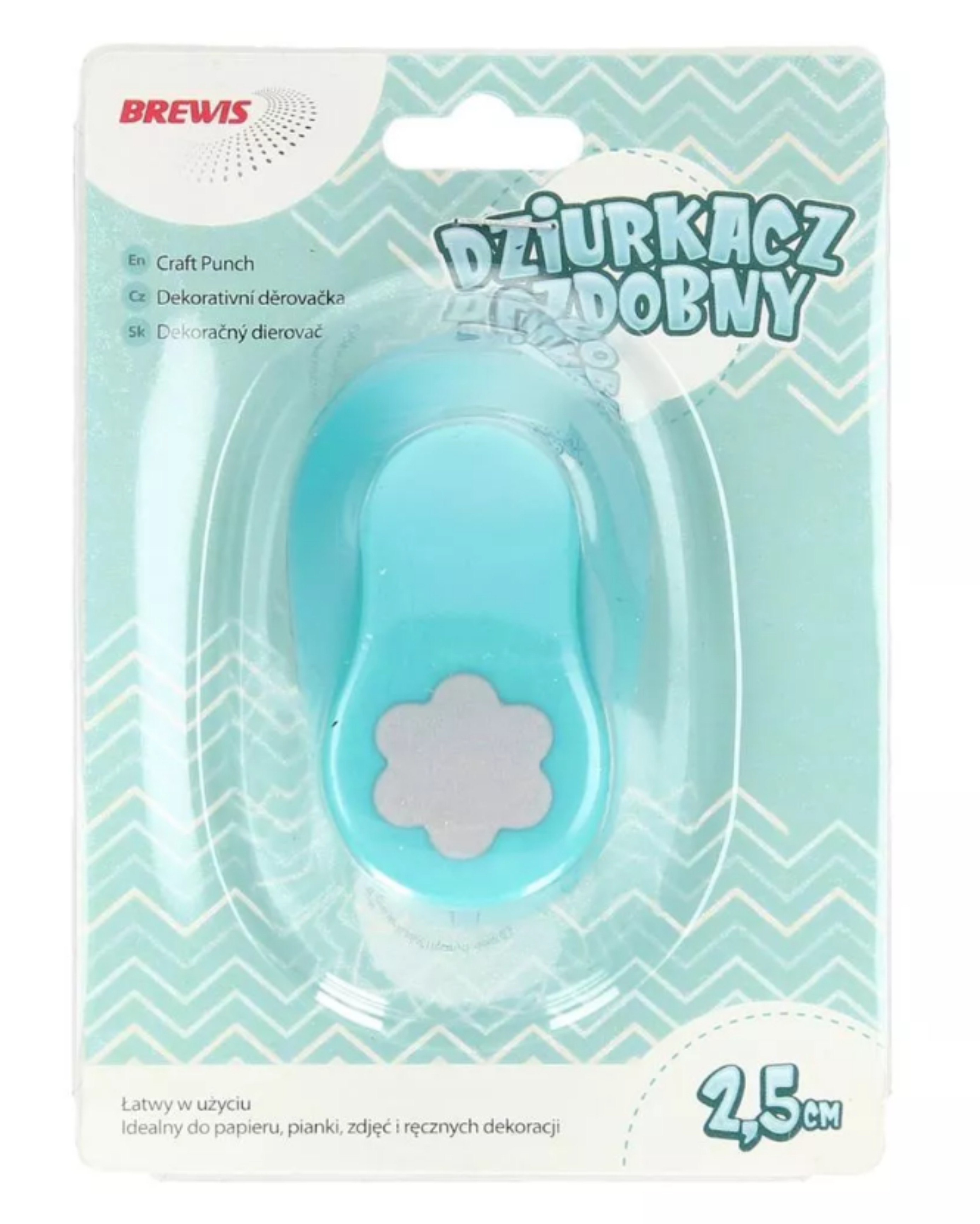 Dziurkacz ozdobny 2,5 cm kwiatek 1 | biuroweokazje.pl | Postaw na jakość!