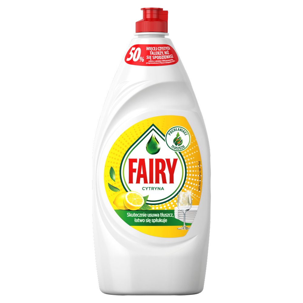 Płyn do mycia naczyń Fairy Lemon 900 ml | biuroweokazje.pl | Zamów błyskawicznie!