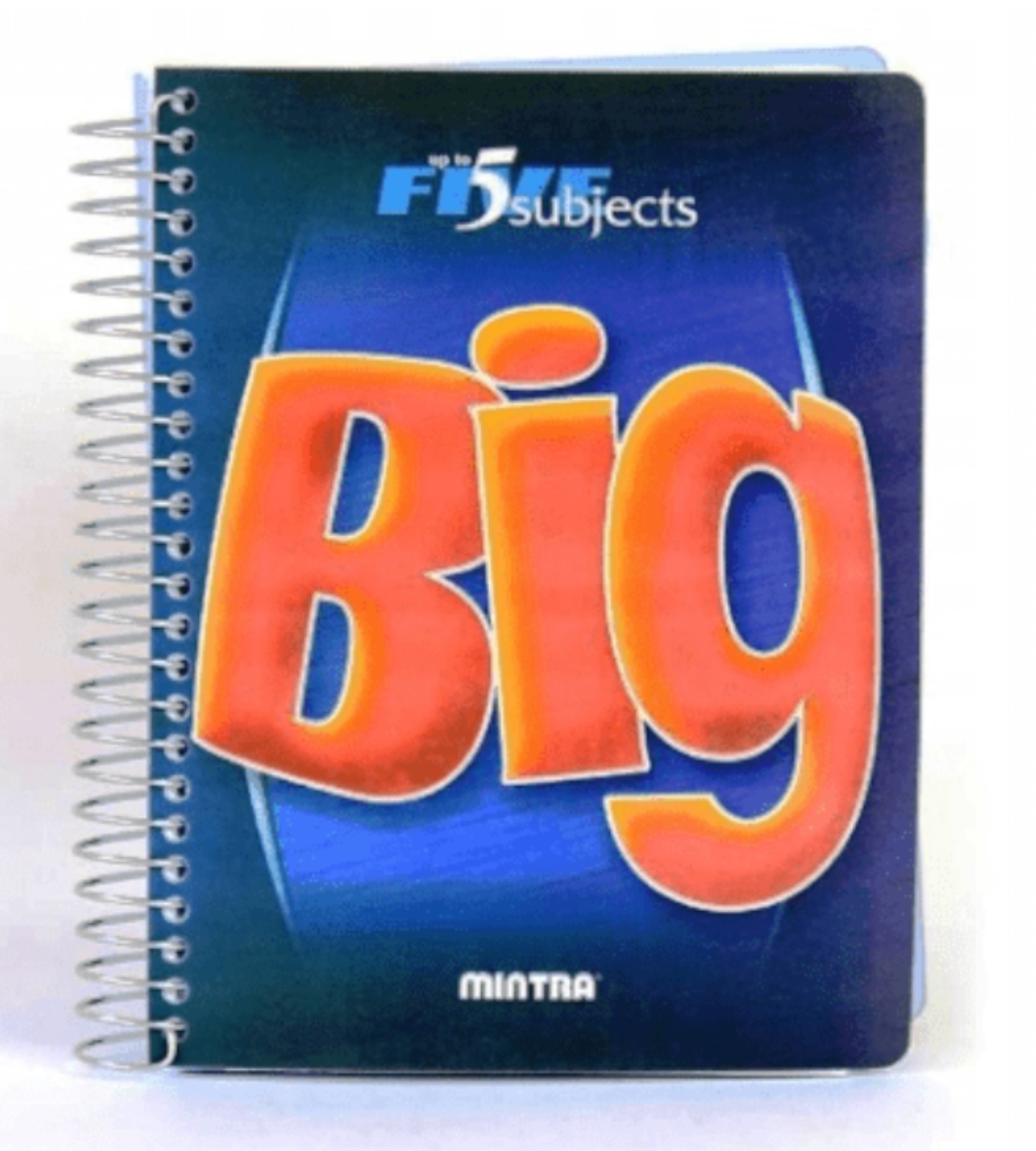 Kołonotatnik big, format A5, 160 kartek 80 g/m2, przekładki 4x40, linie, granatowy | biuroweokazje.pl | Kup pewnie!