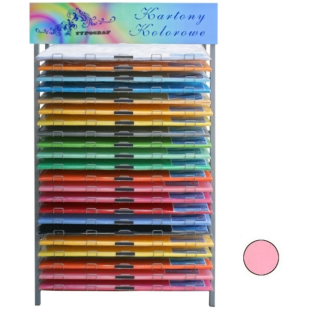 Karton kolorowy Typograf B1 240 g/m2 jasny rożowy | biuroweokazje.pl | Kup w promocji!