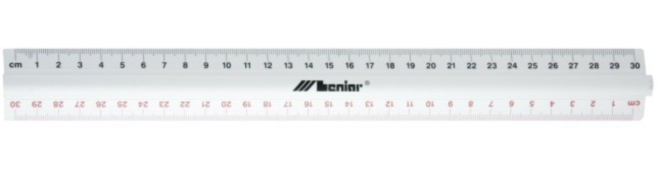 Linijka aluminiowa 30 cm z uchwytem | biuroweokazje.pl | Weź okazję!