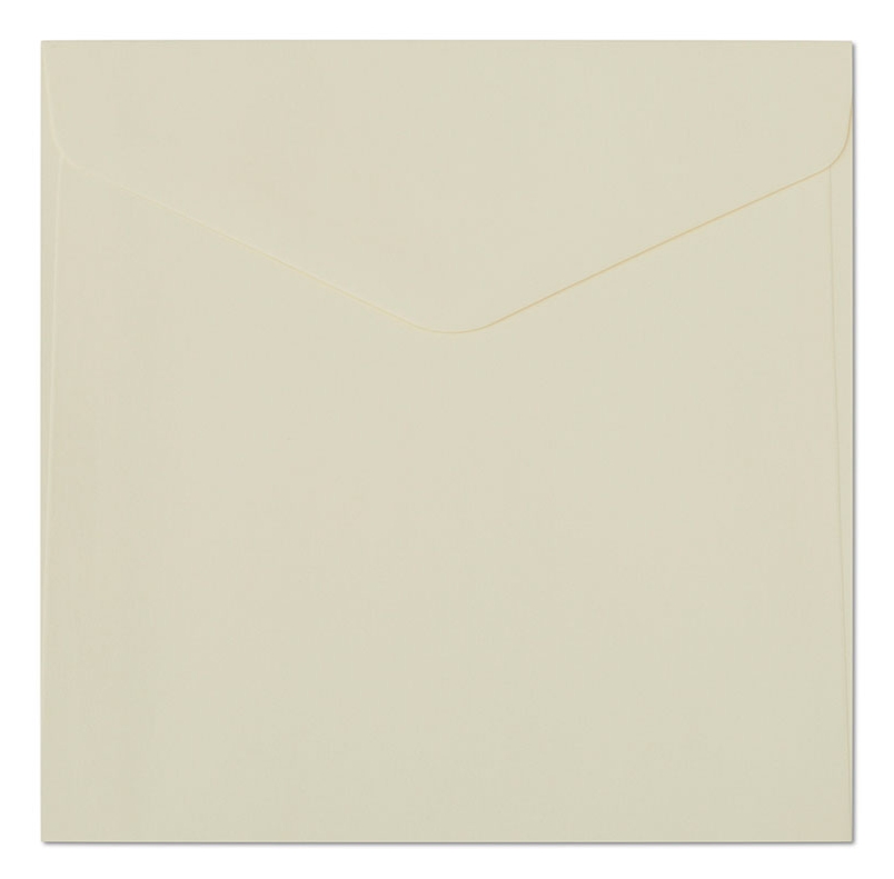 Koperta ozdobna 16x16 cm gładka kremowa 120 g zestaw 10 sztuk | biuroweokazje.pl | Weź okazję!