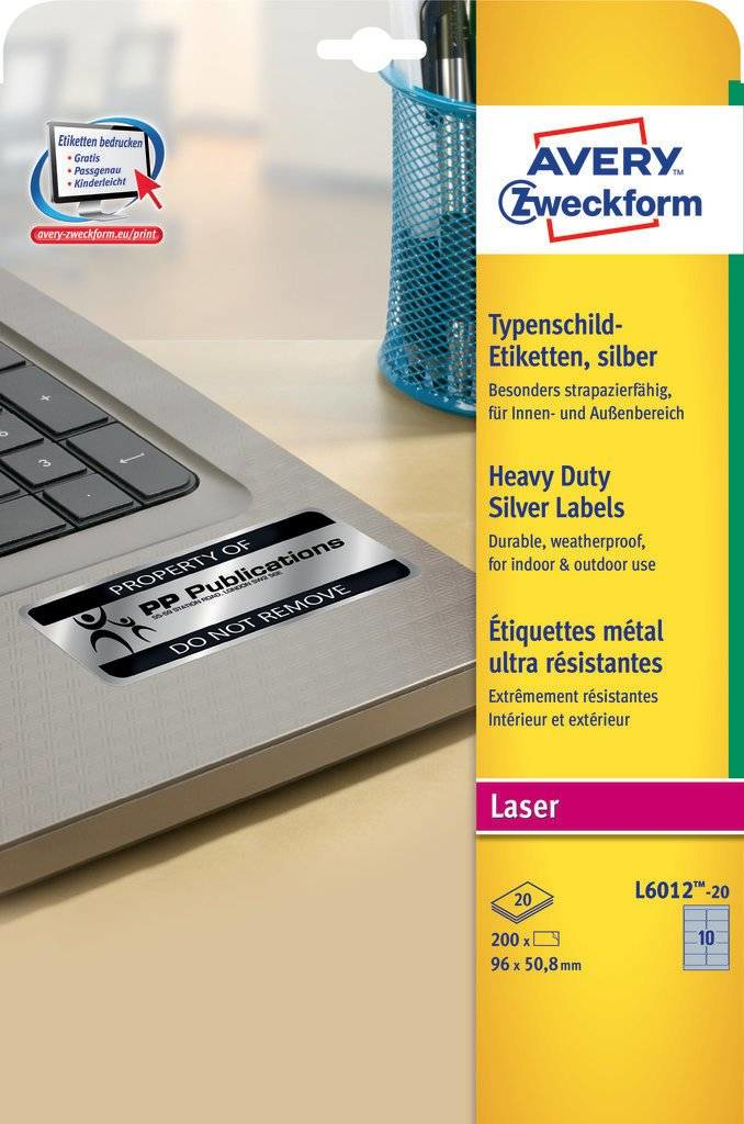 Srebrne etykiety zf-l6012-20 96x50,8 znamionowe | biuroweokazje.pl | Zyskaj więcej!