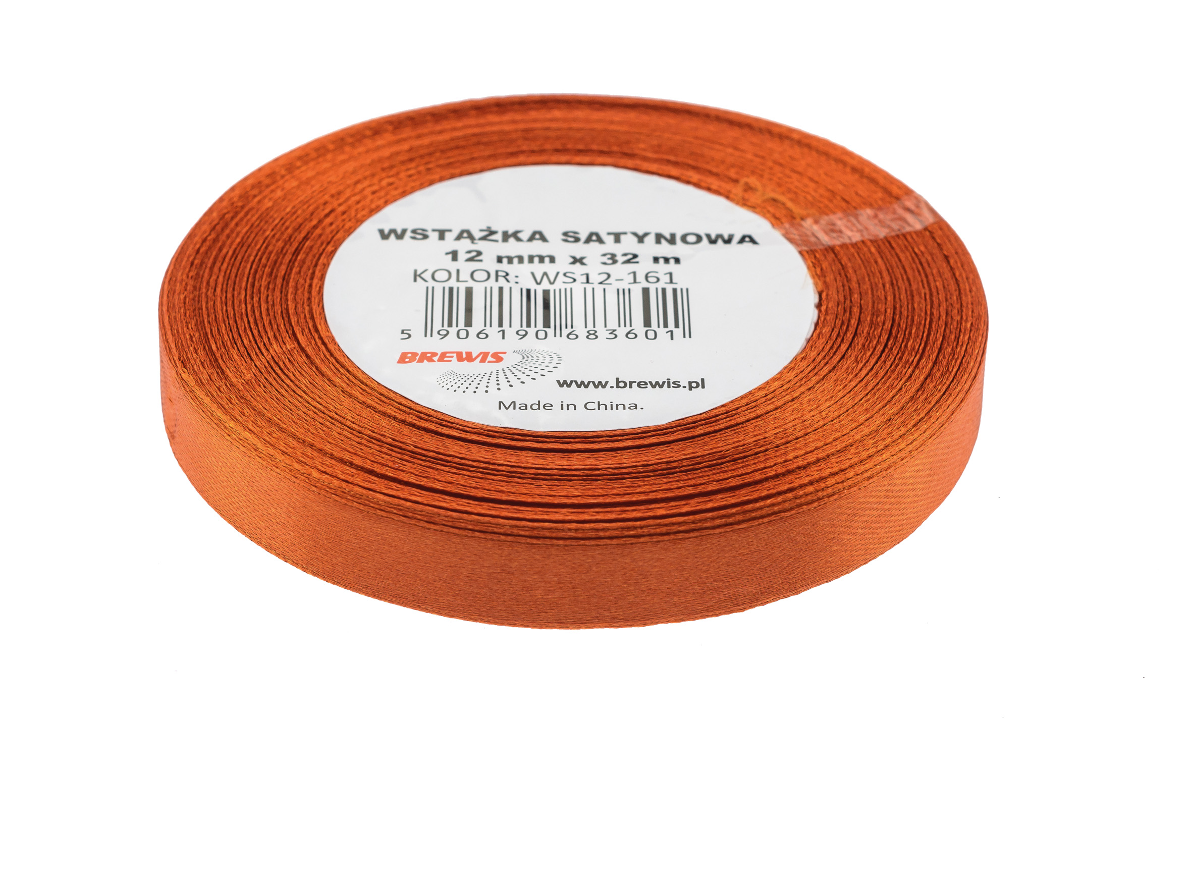 Wstążka satynowa Brewis 12mm 32m miedziany | biuroweokazje.pl | Postaw na pewny wybór