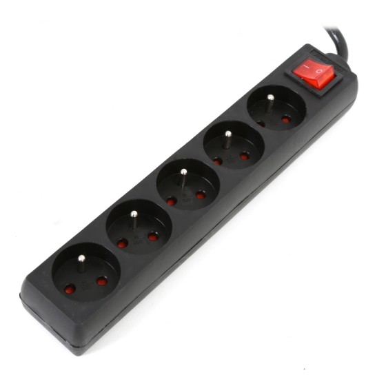 Listwa zasilająca 5,0 m 5 gniazd wyłącznik | biuroweokazje.pl | Skorzystaj dziś!