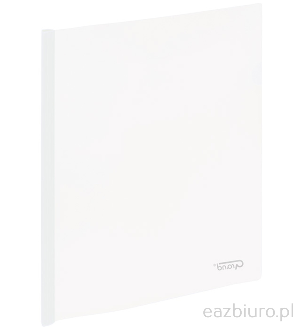 Skoroszyt Plastikowy z grzbietem wsuwanym-zaciskowym 9111 biały | biuroweokazje.pl | Sprawdź ofertę!