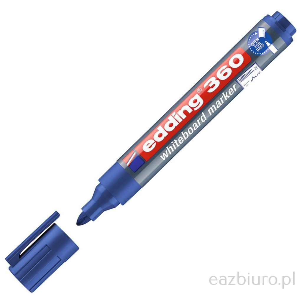 Marker suchościeralny Edding 360 niebieski | biuroweokazje.pl | Wybierz hit!