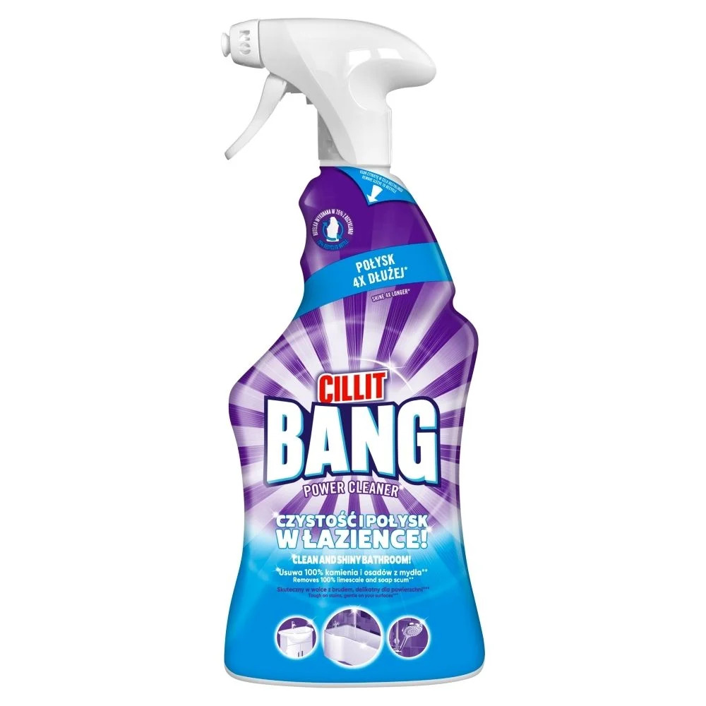 Spray do łazienki cillit bang, czystość i połysk, 750 ml | biuroweokazje.pl | Skorzystaj dziś!