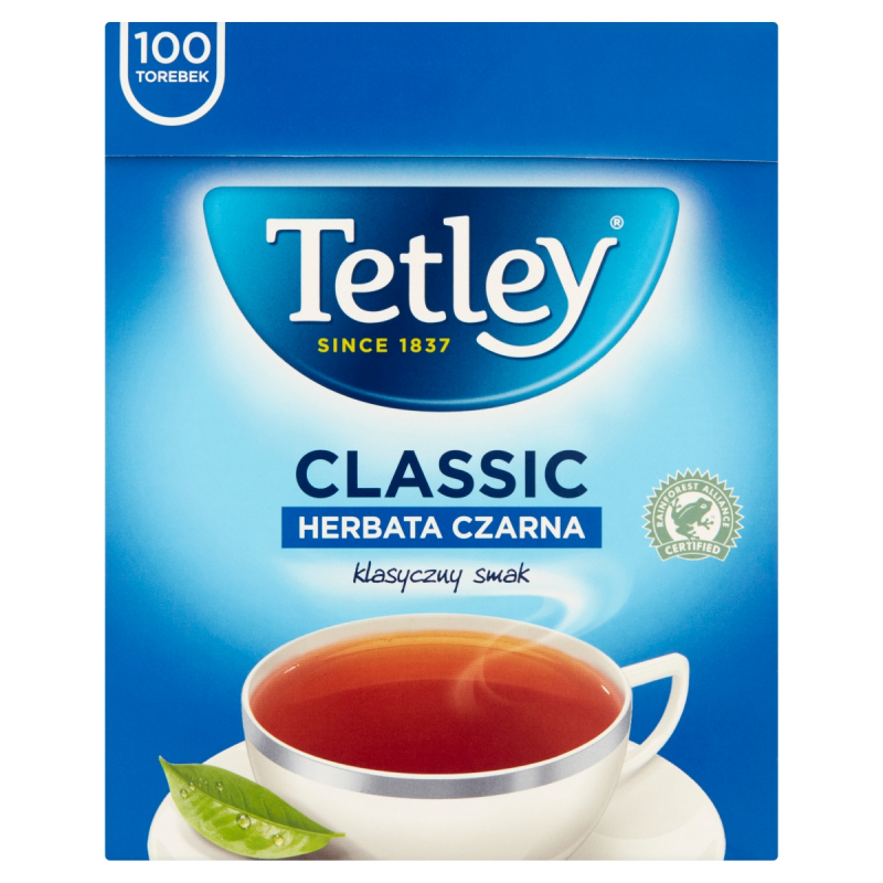 Herbata Tetley classic black, 100 torebek, bez zawieszki | biuroweokazje.pl | Zyskaj więcej!