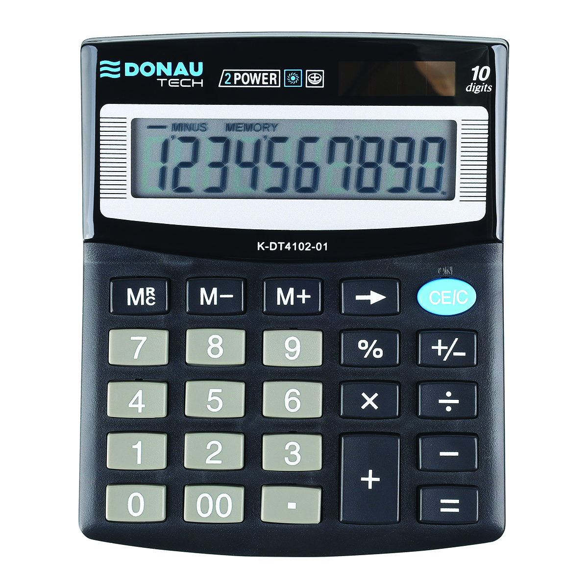 Kalkulator biurowy DONAU TECH, CI-SDC810NR, 10-cyfr. wyświetlacz, wym. 122x100x32 mm, | biuroweokazje.pl | Kup z dostawą!