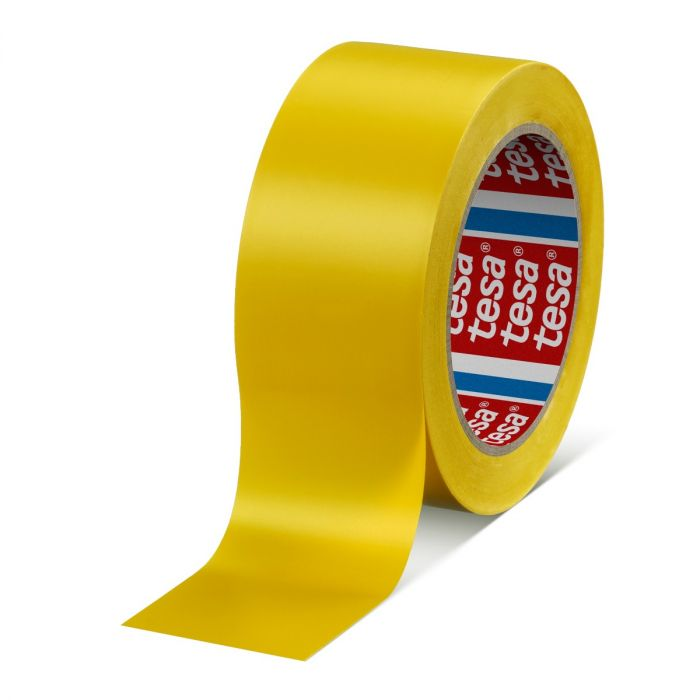 Taśma ostrzegawcza Tesa pvc żółta 33 m x 50 mm | biuroweokazje.pl | Zamów taniej!