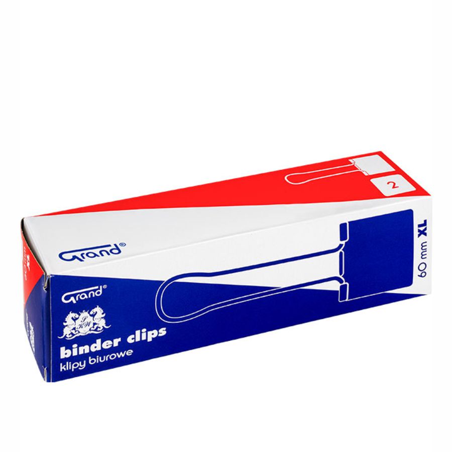 Clips double 60mm XL /2szt/ Grand | biuroweokazje.pl | Kup teraz