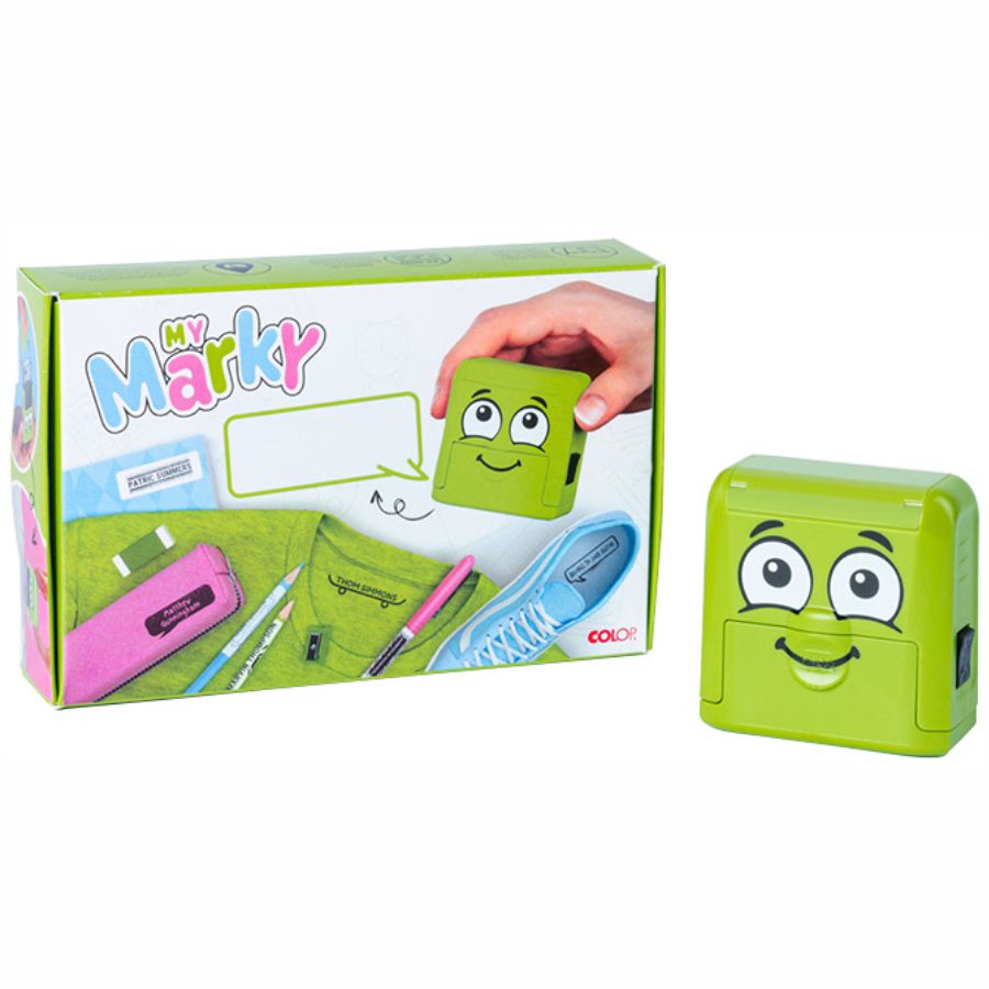 Pieczątka do odzieży Colop My Marky zielona zestaw | biuroweokazje.pl | Kup w sekundę!
