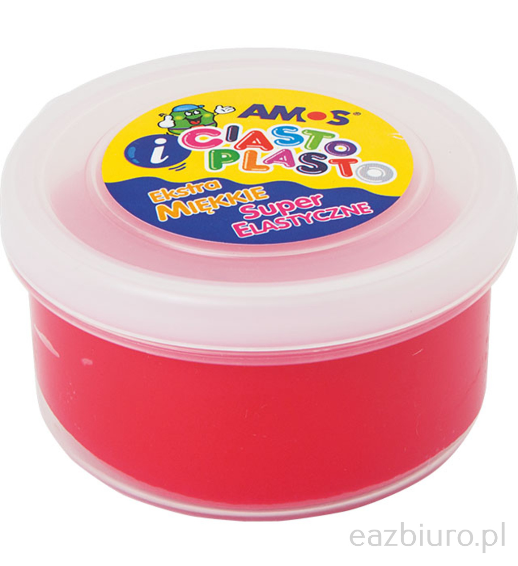 Ciastolina Amos 30 gram czerwona | biuroweokazje.pl | Zamów bez czekania