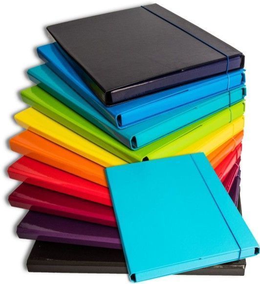 Teczka skrzydłowa z gumką 2 cm Barbara turkusowa | biuroweokazje.pl | Skorzystaj dziś!