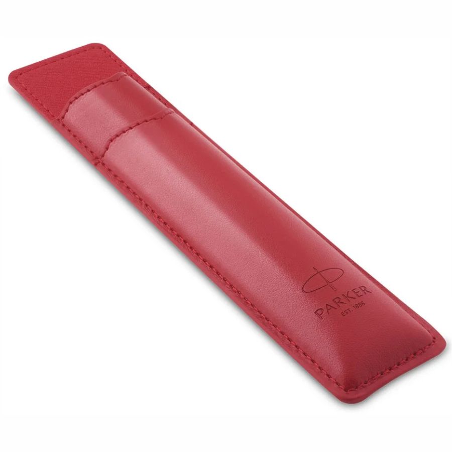 Parker pudełko etui z ekoskóry czerwone typ sleeve | biuroweokazje.pl | Kup teraz!