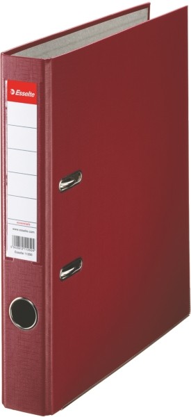Segregator Esselte A4, ekonomiczny A4 50 mm, bordowy | biuroweokazje.pl | Odbierz szybko!