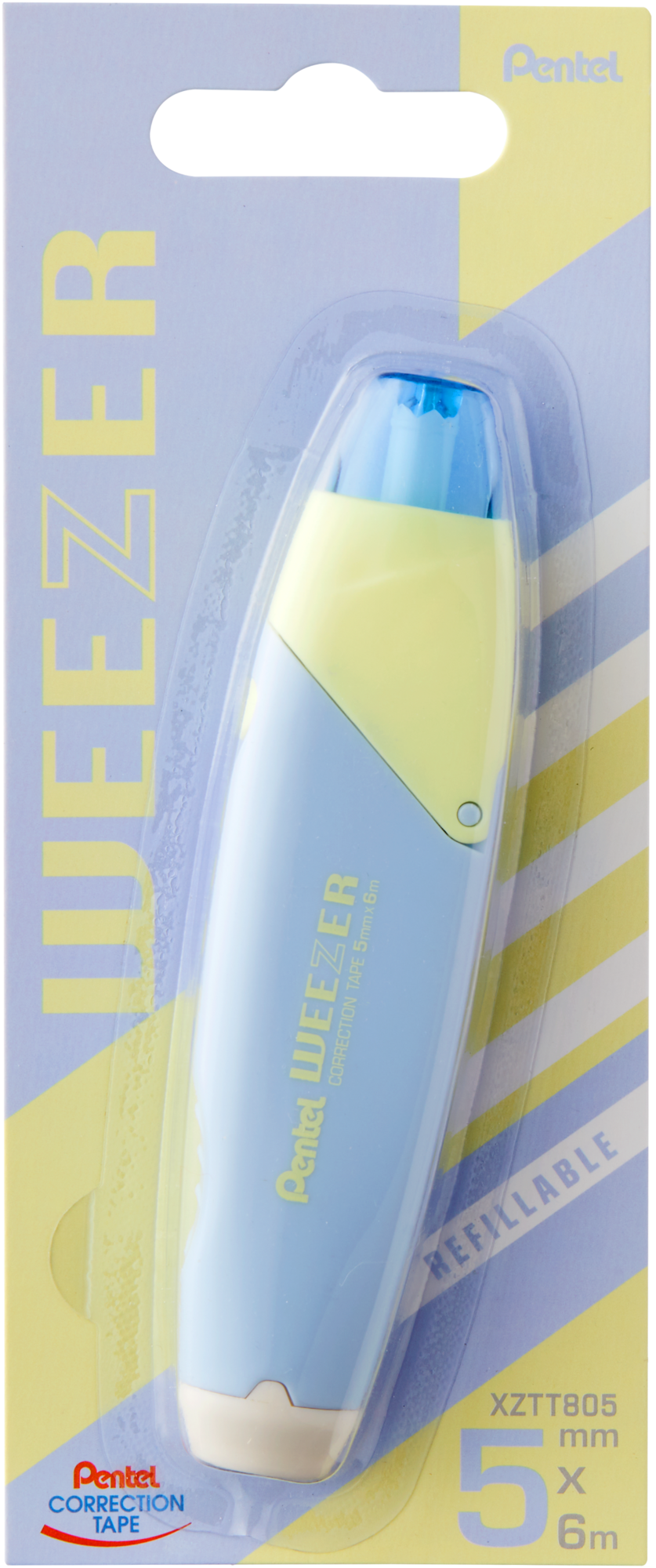 Korektor w taśmie Pentel ztt805 6 m z chowaną koncówką błękitny | biuroweokazje.pl | Kup bez wahania!