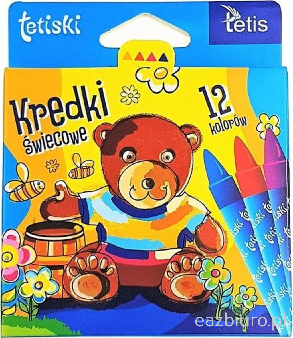 Kredki świecowe 12 kolorów Tetis | biuroweokazje.pl | Nie przegap!