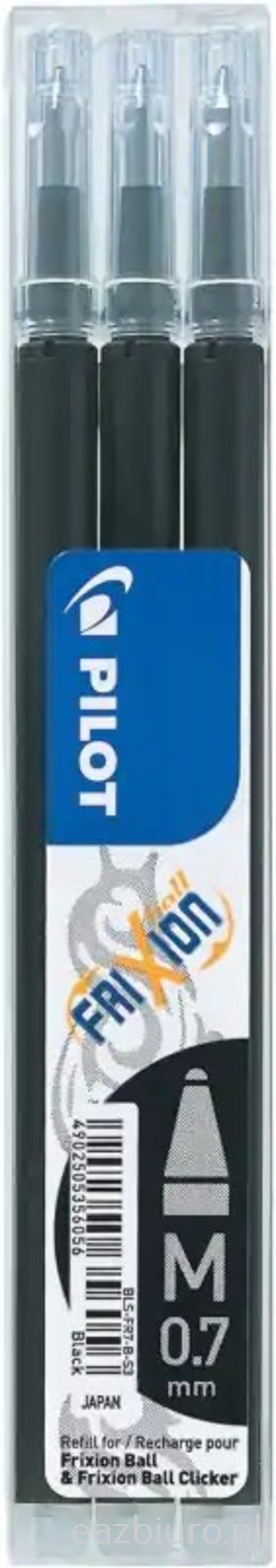 Wkład do długopisu wymazywalnego Pilot frixion czarny 3 sztuki | biuroweokazje.pl | Kup wyjątkowo!