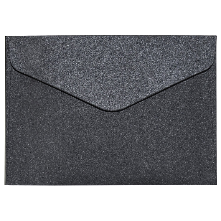 Koperta ozdobna C6 pearl czarny 150 g/m2 zestaw 10 sztuk | biuroweokazje.pl | Zamów szybko!