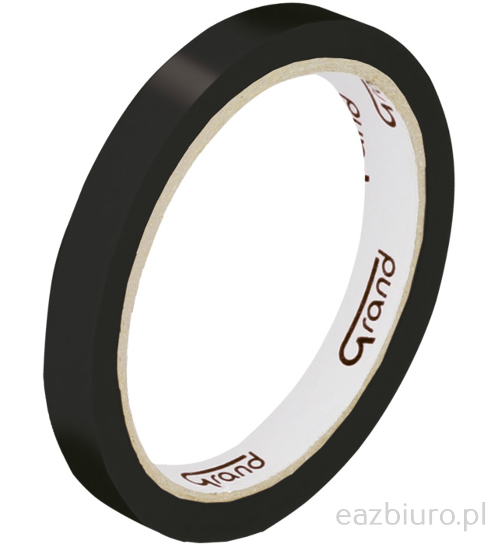 Taśma klejąca pakowa kolorowa 12 x 50 kw Grand czarna | biuroweokazje.pl | Kup bez wahania!
