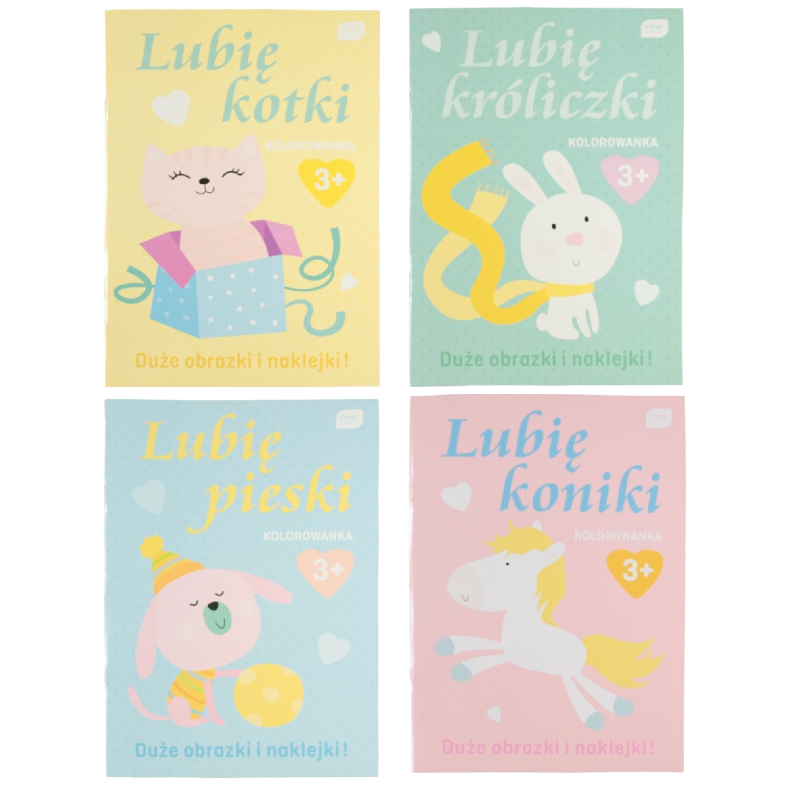 Kolorowanka A4 z naklejkami lubię... mix | biuroweokazje.pl | Zamów bezpiecznie!