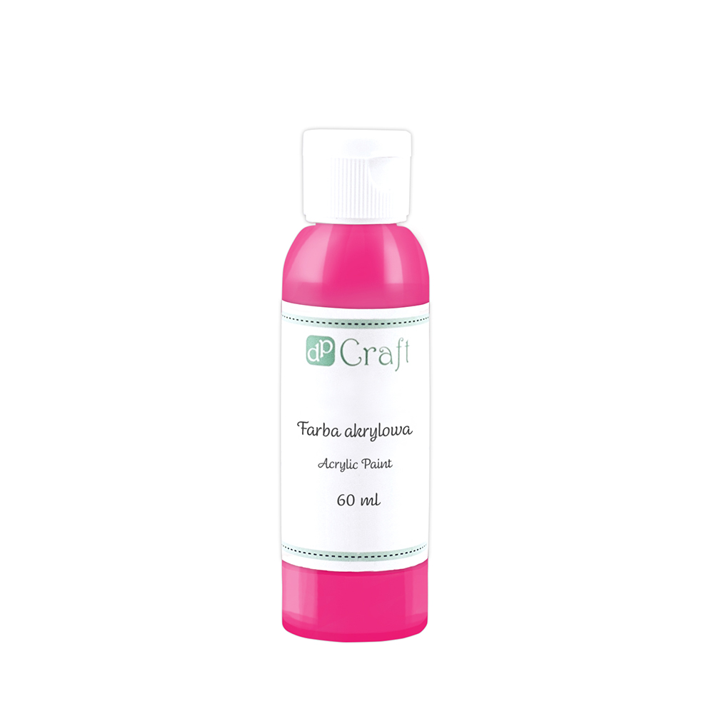 Farba akrylowa, 60 ml - ciemnoróżowy | biuroweokazje.pl | Kliknij i kup!