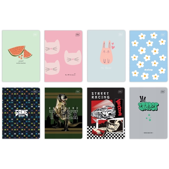 Zeszyt A5 16k. kratka mix | biuroweokazje.pl | Odkryj świetną okazję