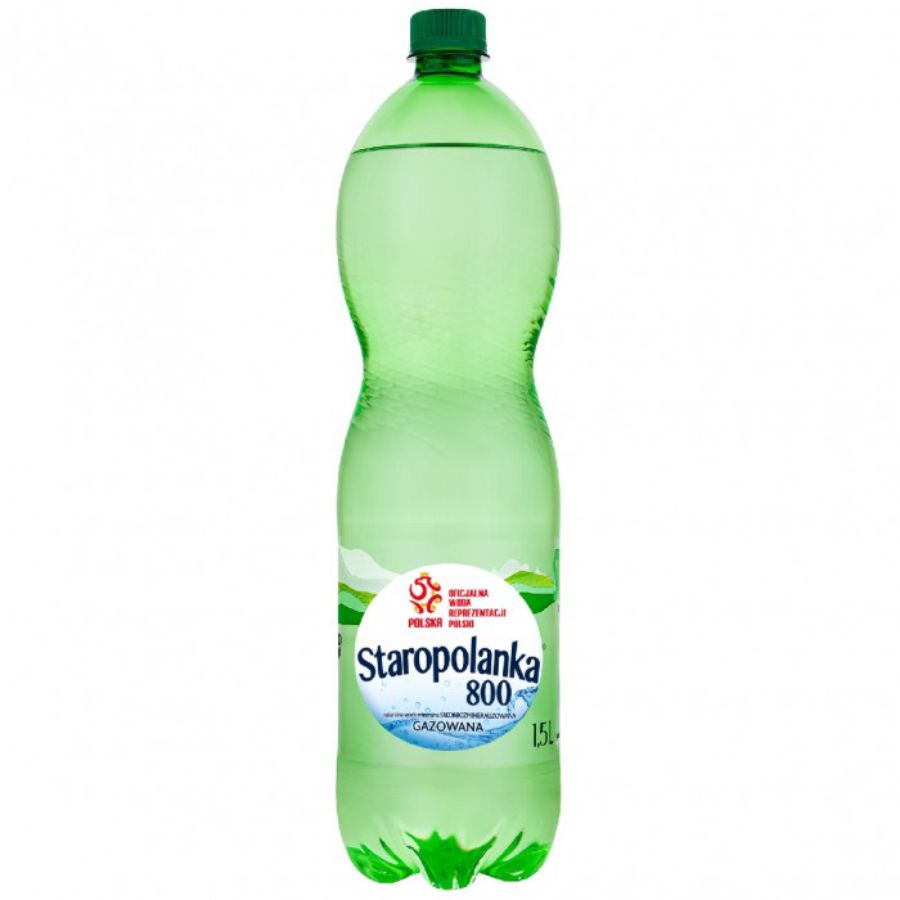 Woda min. Staropolanka 1,5l gaz. kaucja | biuroweokazje.pl | Zamów już dziś
