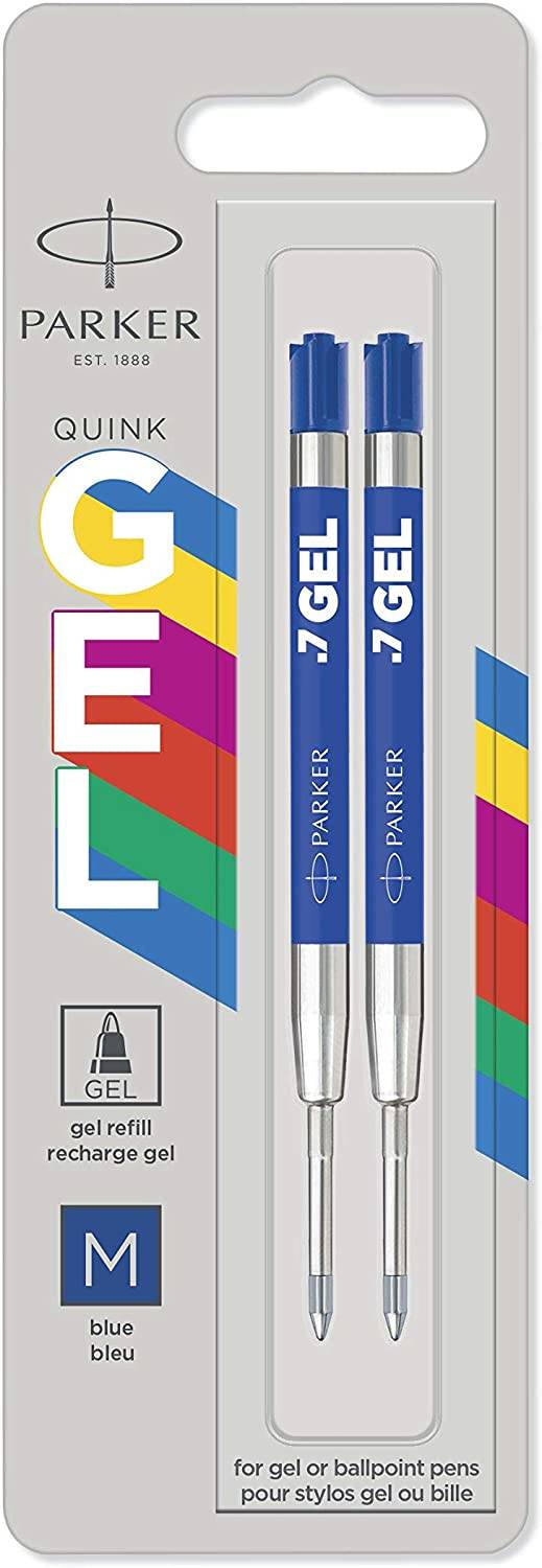 Parker wkłady niebieskie m żelowe economy zestaw 2 sztuk. | biuroweokazje.pl | Zamów taniej!