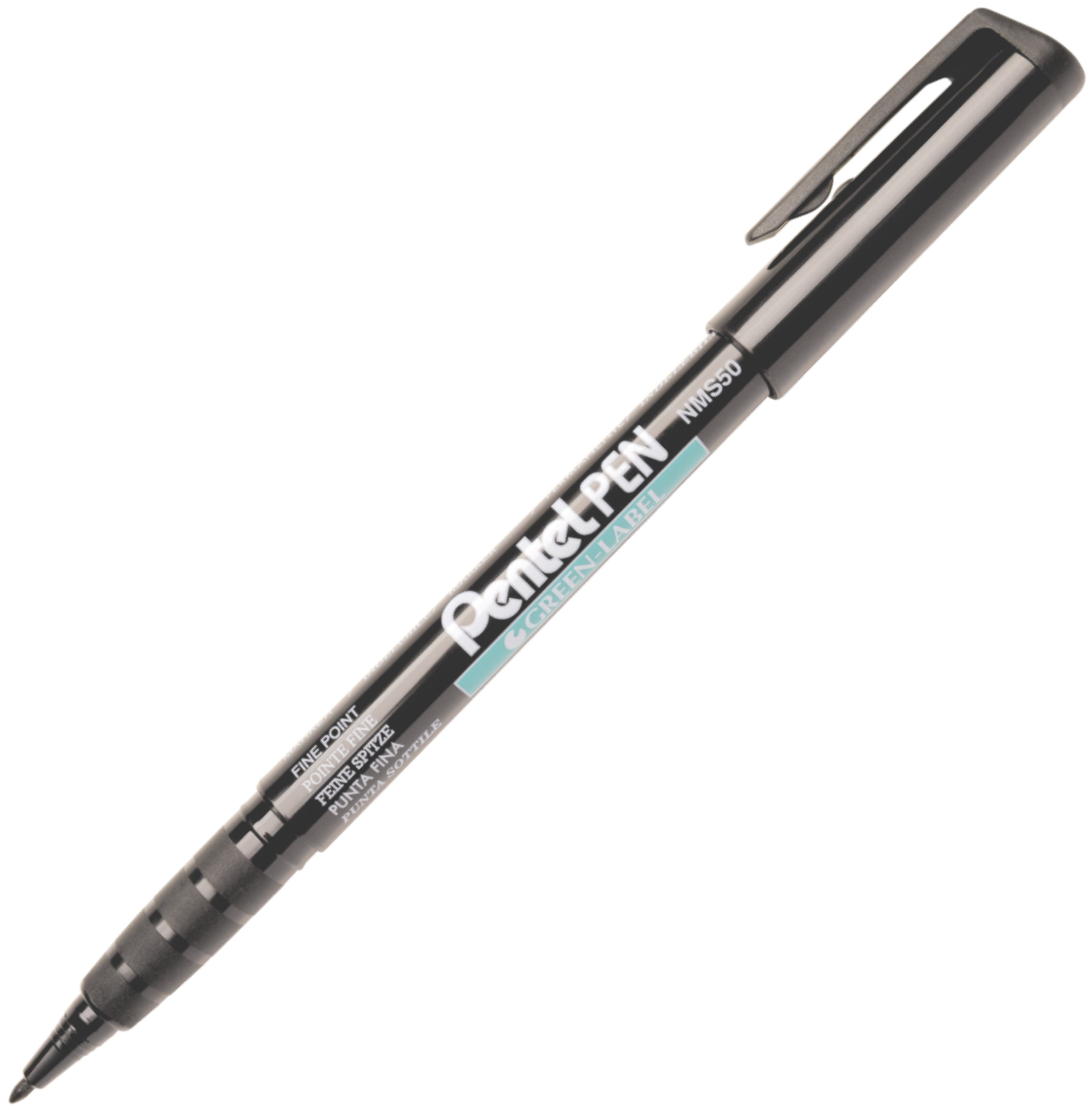 Marker z okrągłą końcówką Pentel nms50 czarny | biuroweokazje.pl | Zyskaj więcej!