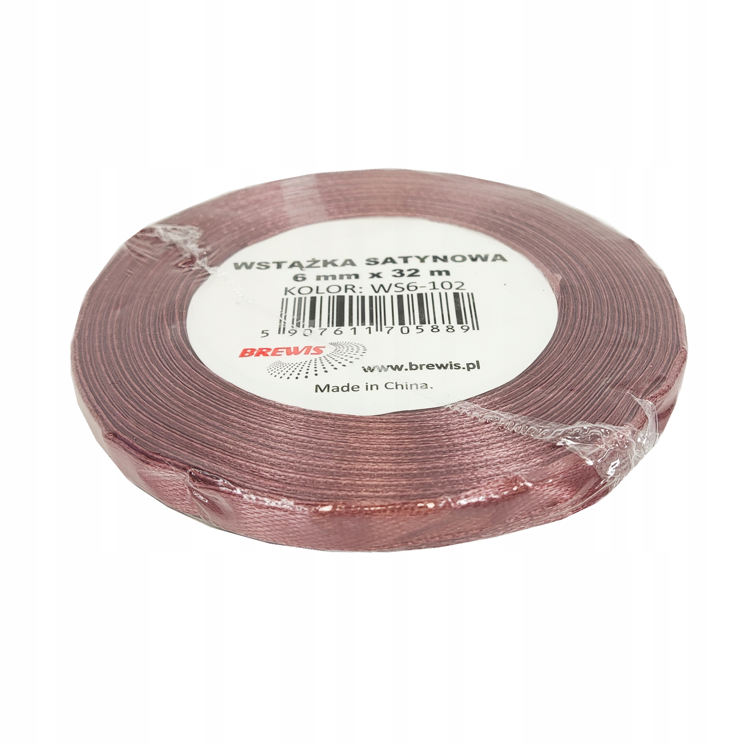 Wstążka satynowa 6mmx32 m brudny róż | biuroweokazje.pl | Kup w promocji!