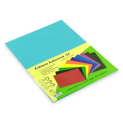 Brystol/tektura kol. A4 205 turkusowa 10ark | biuroweokazje.pl | Poznaj hit sprzedaży