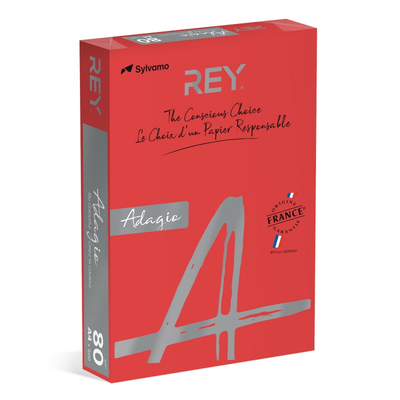 Papier ksero rey adagio, A4, 80gsm, 22 czerwony intense intense *ryad A080 x 429 r200, 500 | biuroweokazje.pl | Zamów teraz!