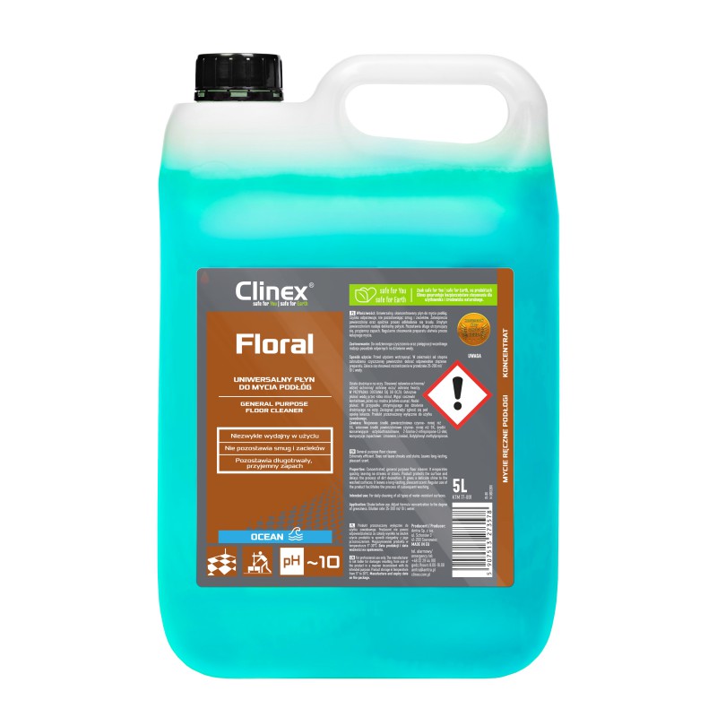 Clinex do podłóg Ocean floral 77-891 5l | biuroweokazje.pl | Postaw na lidera